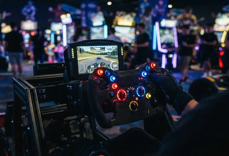 Racing simulators at the arcade