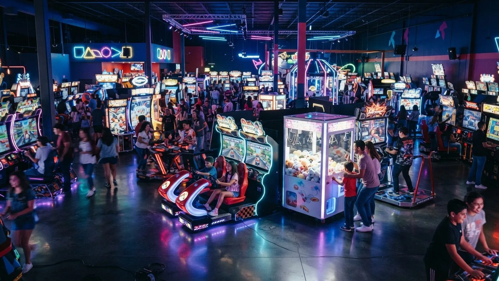Inside the Altitude Arena arcade